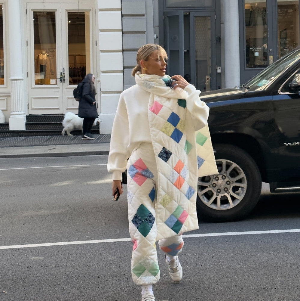 Colorful Patchwork Scarf - image 1